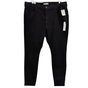 Signature By Levi Strauss Gold Women's Totally Shaping Skinny Black Jeans 26L NW
